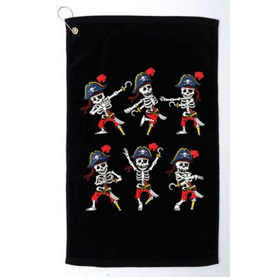 Dancing Pirate Skeletons Dance Challenge Boy Halloween Platinum Collection Golf Towel