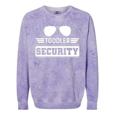 Daycare Provider Security Childcare Worker Teacher Colorblast Crewneck Sweatshirt