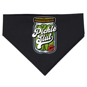 Dill Pickle Slut Funny Rude Humor Pickle Lover Jar Retro USA-Made Doggie Bandana