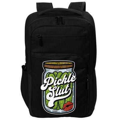 Dill Pickle Slut Funny Rude Humor Pickle Lover Jar Retro Impact Tech Backpack