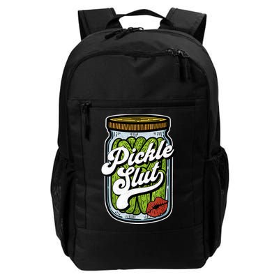 Dill Pickle Slut Funny Rude Humor Pickle Lover Jar Retro Backpack