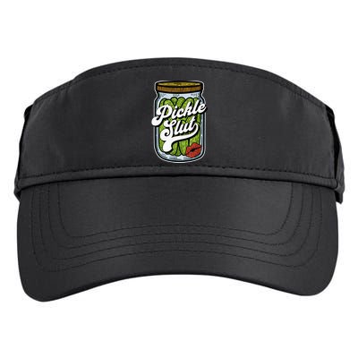 Dill Pickle Slut Funny Rude Humor Pickle Lover Jar Retro Adult Drive Performance Visor