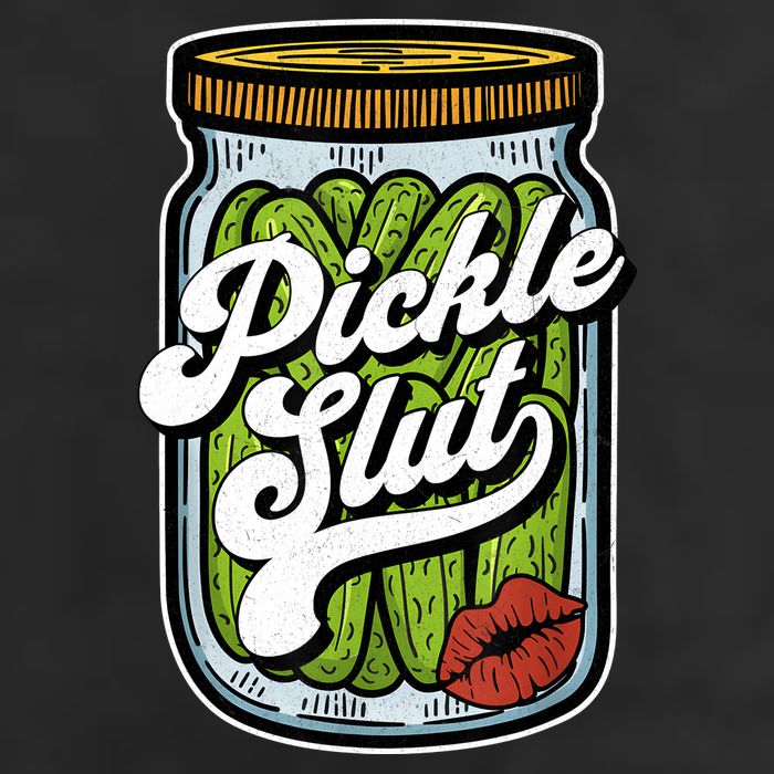 Dill Pickle Slut Funny Rude Humor Pickle Lover Jar Retro Microfiber Hand Towel