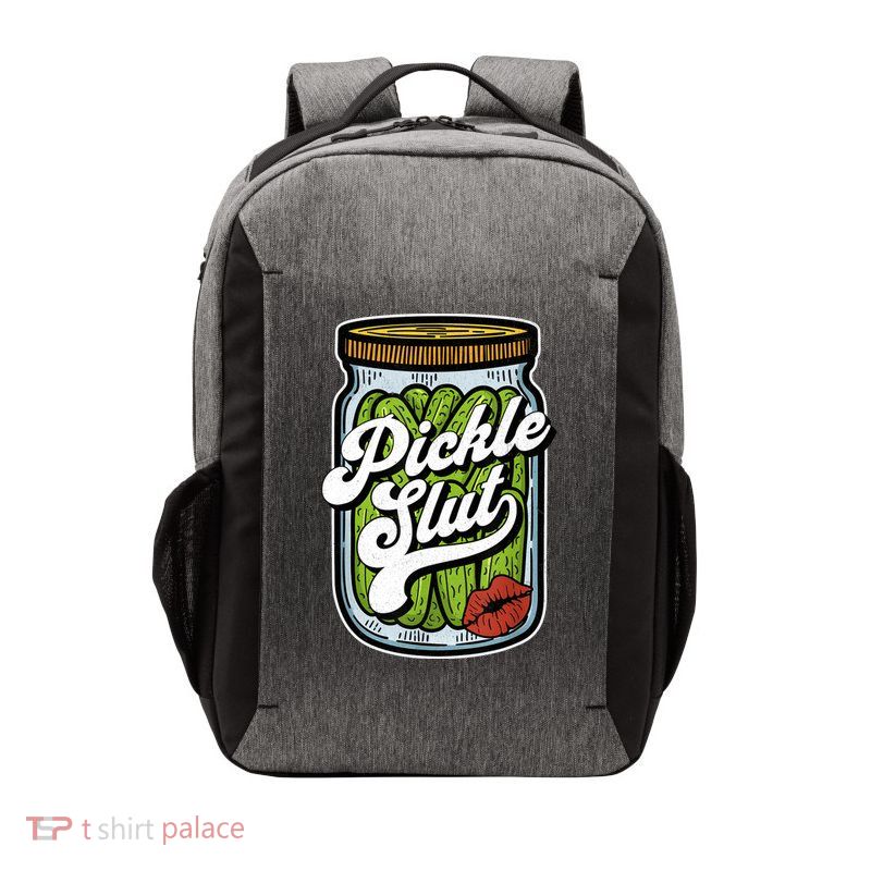 Dill Pickle Slut Funny Rude Humor Pickle Lover Jar Retro Vector Backpack