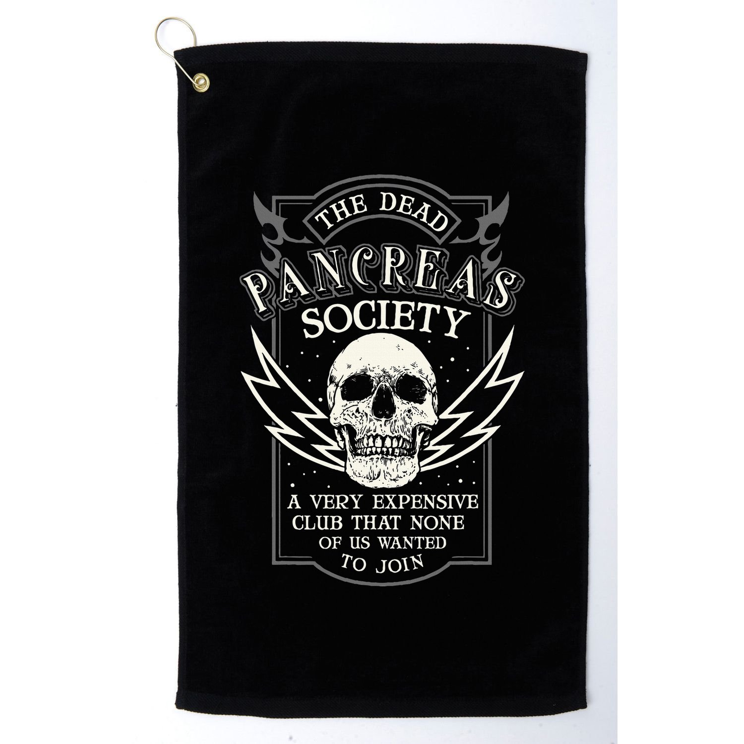 Dead Pancreas Society Type 1 Diabetes T1d Diabetic Awareness Golf Towel