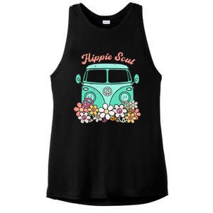 Daisy Peace Sign Hippie Soul Flower Lovers Gifts Ladies PosiCharge Tri-Blend Wicking Tank