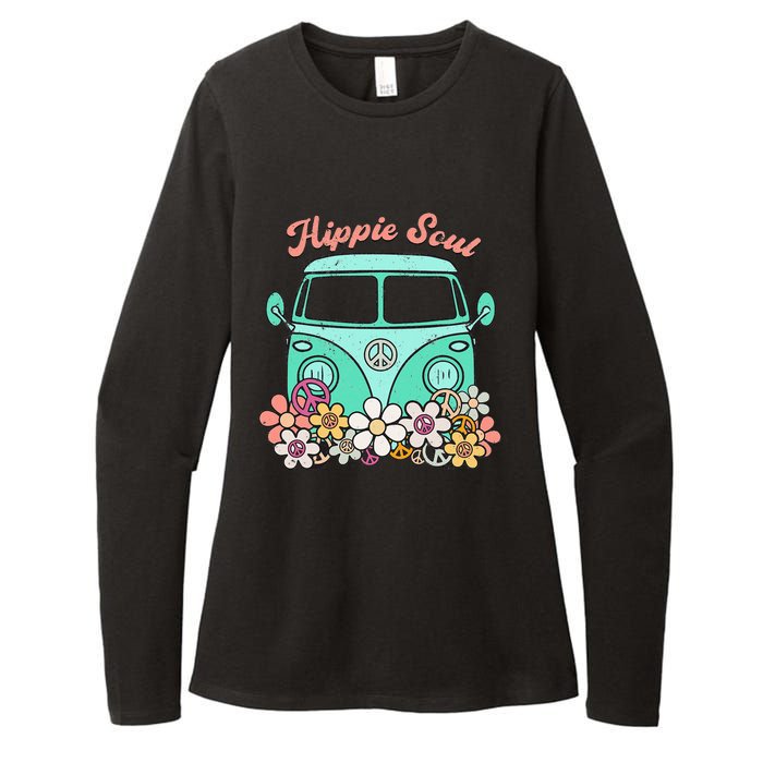 Daisy Peace Sign Hippie Soul Flower Lovers Gifts Womens CVC Long Sleeve Shirt