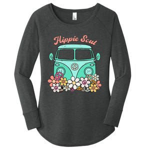 Daisy Peace Sign Hippie Soul Flower Lovers Gifts Women's Perfect Tri Tunic Long Sleeve Shirt