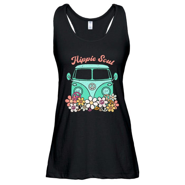 Daisy Peace Sign Hippie Soul Flower Lovers Gifts Ladies Essential Flowy Tank