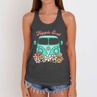 Daisy Peace Sign Hippie Soul Flower Lovers Gifts Women's Knotted Racerback Tank