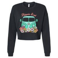 Daisy Peace Sign Hippie Soul Flower Lovers Gifts Cropped Pullover Crew