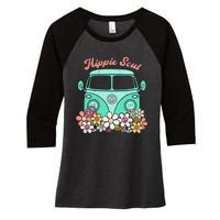 Daisy Peace Sign Hippie Soul Flower Lovers Gifts Women's Tri-Blend 3/4-Sleeve Raglan Shirt