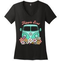 Daisy Peace Sign Hippie Soul Flower Lovers Gifts Women's V-Neck T-Shirt