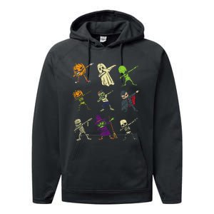 Dab Pumpkin Skeleton Ghost Alien Zombie Halloween Performance Fleece Hoodie