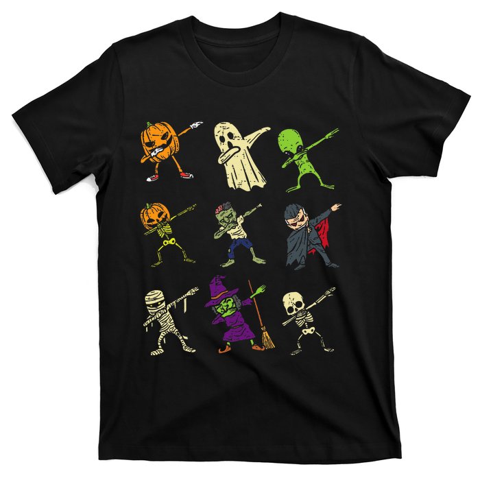 Dab Pumpkin Skeleton Ghost Alien Zombie Halloween T-Shirt