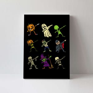 Dab Pumpkin Skeleton Ghost Alien Zombie Halloween Canvas