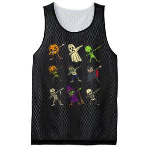 Dab Pumpkin Skeleton Ghost Alien Zombie Halloween Mesh Reversible Basketball Jersey Tank