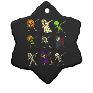 Dab Pumpkin Skeleton Ghost Alien Zombie Halloween Ceramic Star Ornament