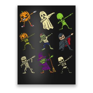 Dab Pumpkin Skeleton Ghost Alien Zombie Halloween Poster