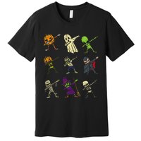 Dab Pumpkin Skeleton Ghost Alien Zombie Halloween Premium T-Shirt