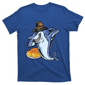 Dabbing Pilgrim Shark Cornbread Thanksgiving Gift T-Shirt