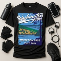 Deception Pass State Park Washington Evergreen State Camping Performance Shirt