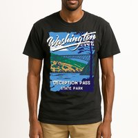 Deception Pass State Park Washington Evergreen State Camping Tall T-Shirt