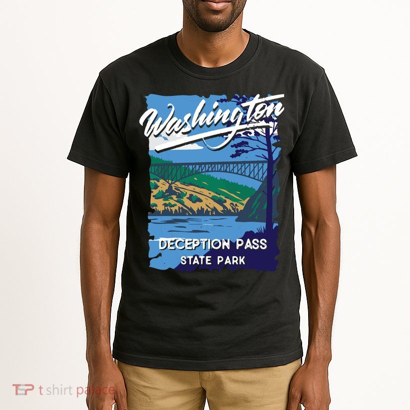 Deception Pass State Park Washington Evergreen State Camping Tall T-Shirt