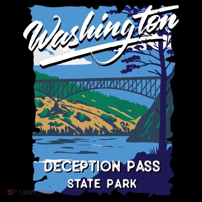 Deception Pass State Park Washington Evergreen State Camping Flatbill Hat