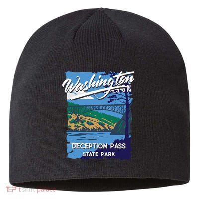 Deception Pass State Park Washington Evergreen State Camping Sustainable Beanie