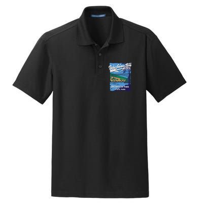 Deception Pass State Park Washington Evergreen State Camping Dry Zone Grid Polo