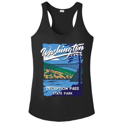 Deception Pass State Park Washington Evergreen State Camping Ladies PosiCharge Competitor Racerback Tank