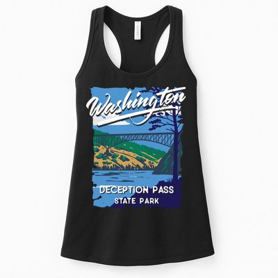 Deception Pass State Park Washington Evergreen State Camping Womens Tank Top