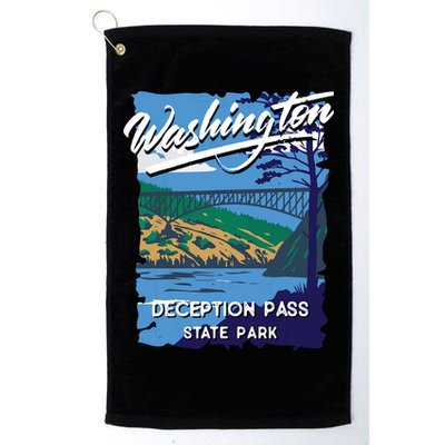 Deception Pass State Park Washington Evergreen State Camping Golf Towel