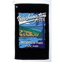 Deception Pass State Park Washington Evergreen State Camping Golf Towel