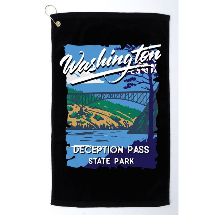 Deception Pass State Park Washington Evergreen State Camping Golf Towel