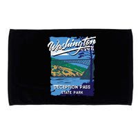 Deception Pass State Park Washington Evergreen State Camping Microfiber Hand Towel