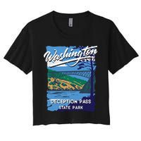 Deception Pass State Park Washington Evergreen State Camping Crop Top