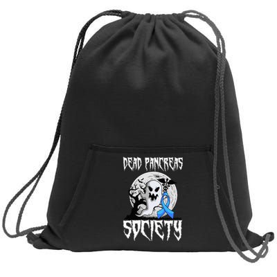 Dead Pancreas Society Diabetes Halloween Diabetic Party Sweatshirt Cinch Pack Bag