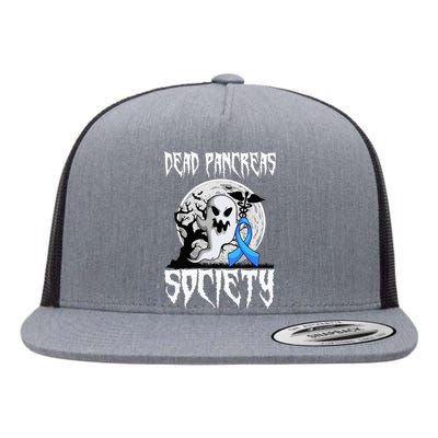 Dead Pancreas Society Diabetes Halloween Diabetic Party Flat Bill Trucker Hat