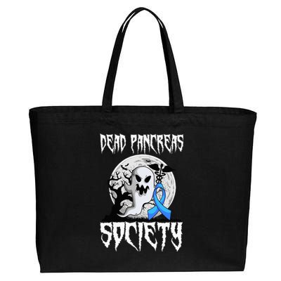 Dead Pancreas Society Diabetes Halloween Diabetic Party Cotton Canvas Jumbo Tote