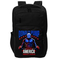 Donald Pump Swole America Trump Weight Lifting Gym Fitness Impact Tech Backpack