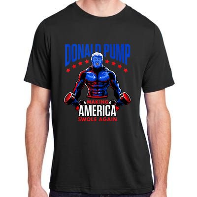 Donald Pump Swole America Trump Weight Lifting Gym Fitness Adult ChromaSoft Performance T-Shirt