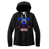 Donald Pump Swole America Trump Weight Lifting Gym Fitness Women's Fleece Hoodie