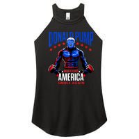 Donald Pump Swole America Trump Weight Lifting Gym Fitness Women's Perfect Tri Rocker Tank