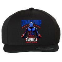 Donald Pump Swole America Trump Weight Lifting Gym Fitness Wool Snapback Cap