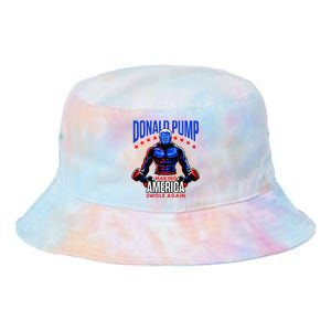 Donald Pump Swole America Trump Weight Lifting Gym Tie Dye Newport Bucket Hat