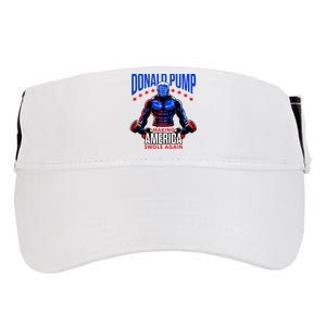 Donald Pump Swole America Trump Weight Lifting Gym Adult Drive Performance Visor