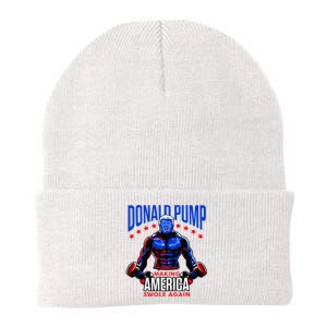 Donald Pump Swole America Trump Weight Lifting Gym Knit Cap Winter Beanie