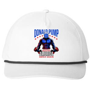 Donald Pump Swole America Trump Weight Lifting Gym Snapback Five-Panel Rope Hat